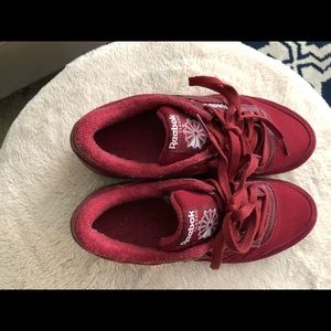 REEBOK RETRO SNEAKERS (red) Like new!!!